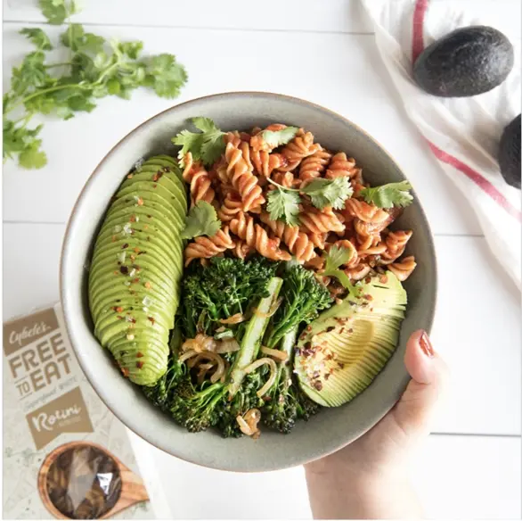 Product-focused social media post for a food brand