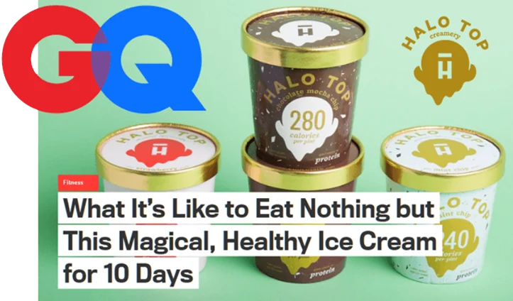 GQ — What it’s like to eat nothing but Halo Top for 10 days